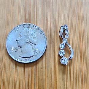 Sterling Silver + Cubic Zirconia (crystal) Pendant